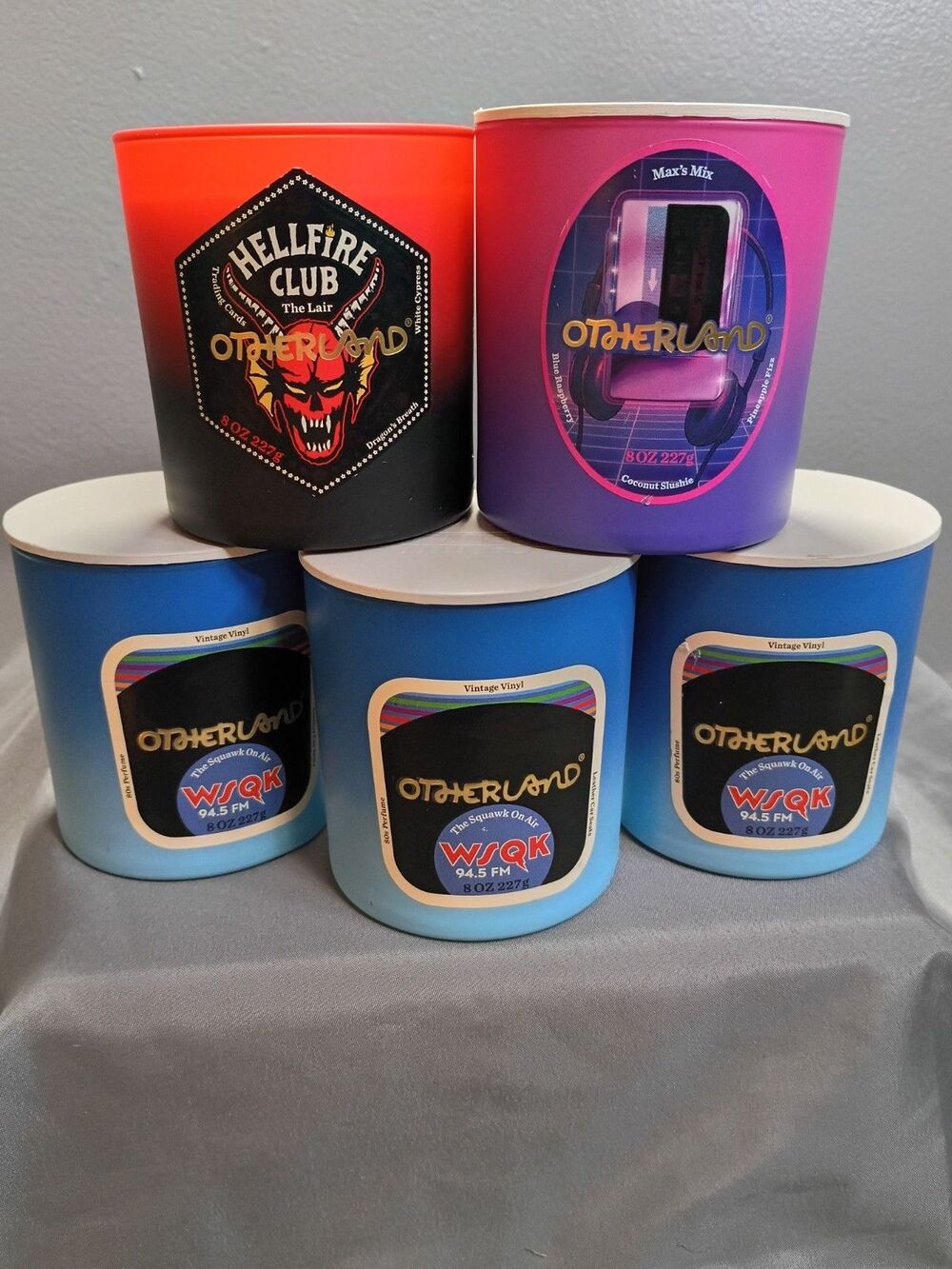 Official Stranger Things Otherland Netflix Candle Set Of 5 Limited Edition